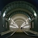 Linke restaurierte Tunnelröhre (Norderelbe)  Hamburg/Norderelbe : Alter Elbtunnel, Bauwerke, Deutschland, Elbe, Gewässer, Hamburg, Norderelbe, Tunnel