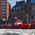 Feuerlöschboot Branddirektor Krüger (Kehrwiederspitze)  Hamburg/HafenCity : Arbeitsschiffe, Bezirke, Deutschland, Feuerlöschschiffe, HafenCity, Hamburg, Hamburg-Mitte, Schiffe