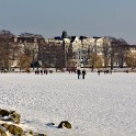 Auf der Außenalster  Hamburg/Alster : Alster, Außenalster, Deutschland, Gewässer, Hamburg, Winter