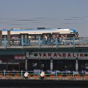 Galata-Brücke  Istanbul/Goldenes Horn : Galata-Brücke, Goldenes Horn, Istanbul, Strassenbahn, Straßenbahnlinie T1  (Kabatas-Zeytinburnu), Türkei, Verkehrsmittel