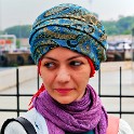 Junge Frau  Istanbul/Eminönü-alt : Eminönü-alt, Istanbul, Menschen, Schiffsanleger, Stadtteile, Türkei