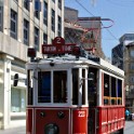 Historische Strassenbahn  Istanbul/Beyoglu (Istiklal Cd.) : Beyoglu, Historische Strassenbahn, Istanbul, Istiklal Caddesi, Stadtteile, Strassenbahn, Türkei, Verkehrsmittel